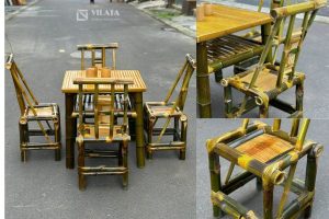 Bàn ghế bằng tre