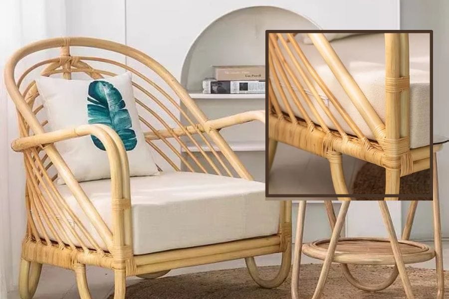 Song mây làm ghế