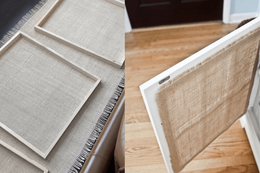 Vải lanh ứng dụng làm cánh tủ