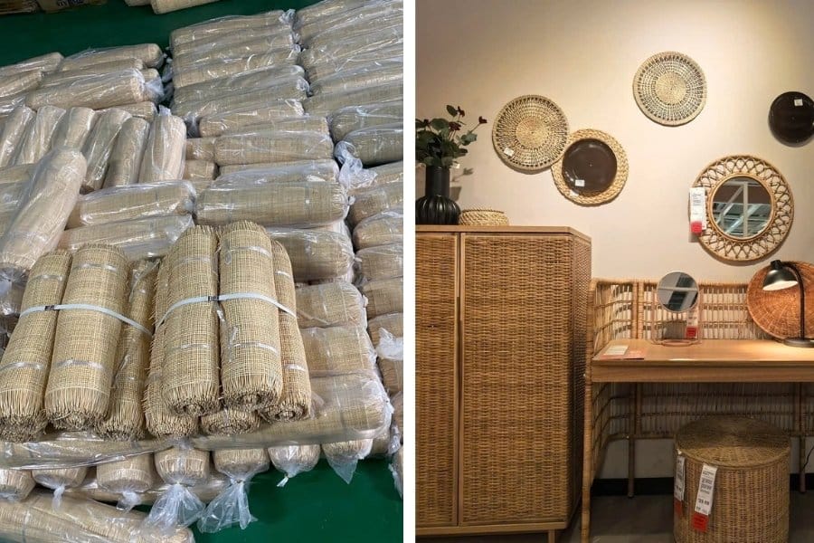 Nên mua đồ mây tre đen ở cửa hàng hay ở xưởng