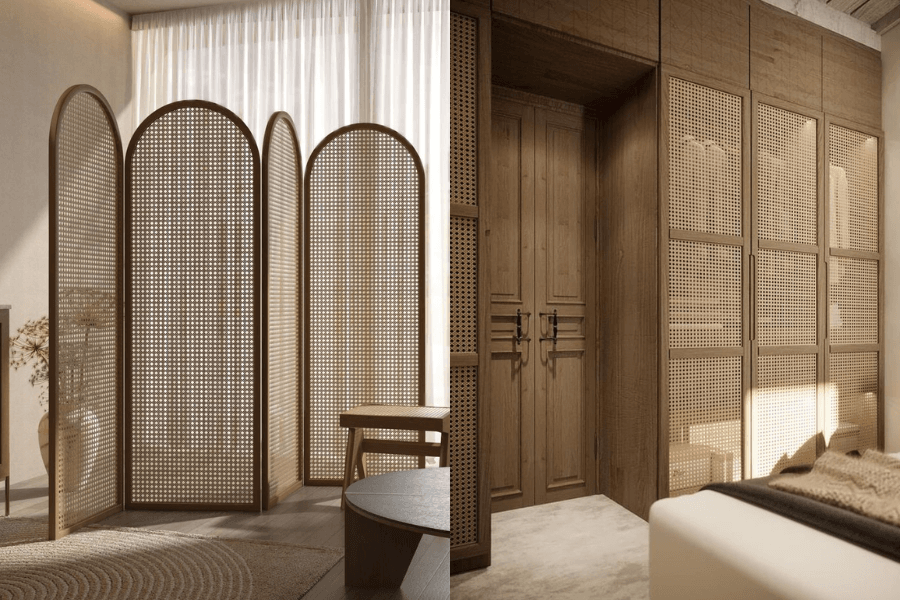 Mây tre đan được sử dụng nhiều trong nội thất hiện đại