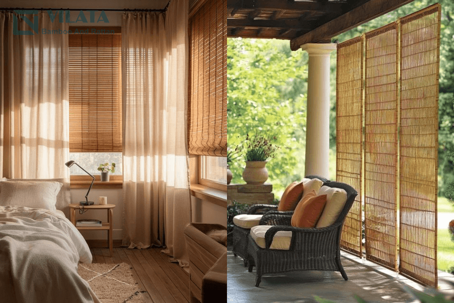 Vilata cung cấp mành sậy che nắng