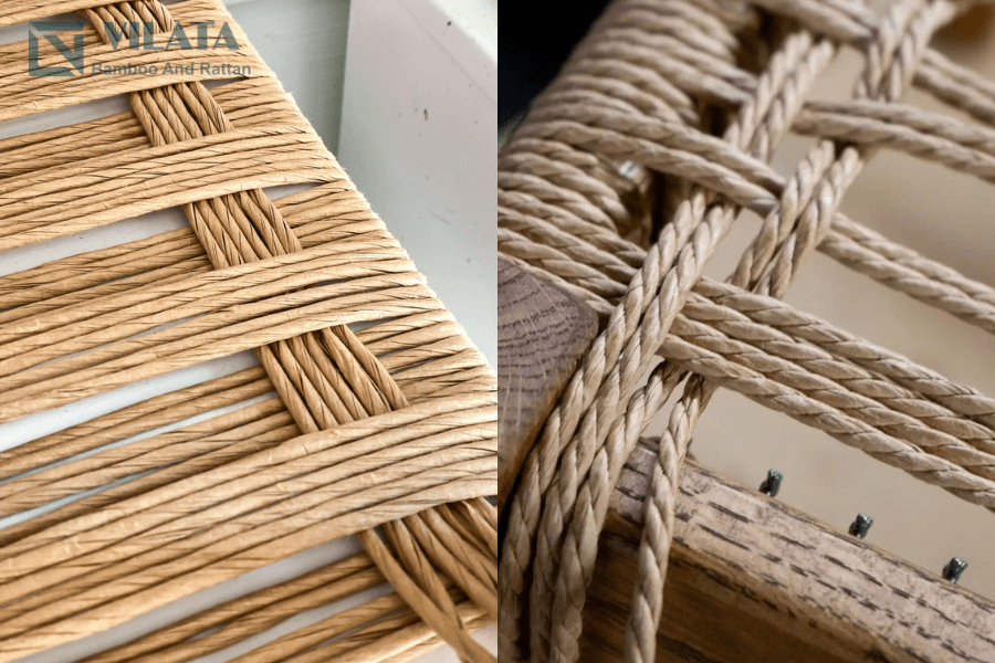 Dây giấy se sợi có độ bền nhất định để đan lát ghế