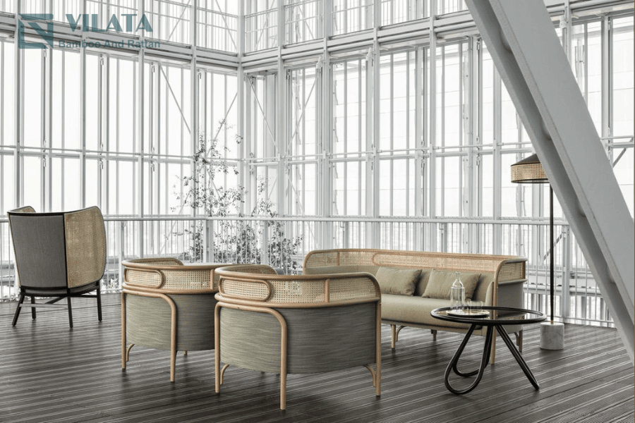 Mây tre đan trở thành xu hướng trong thiết kế