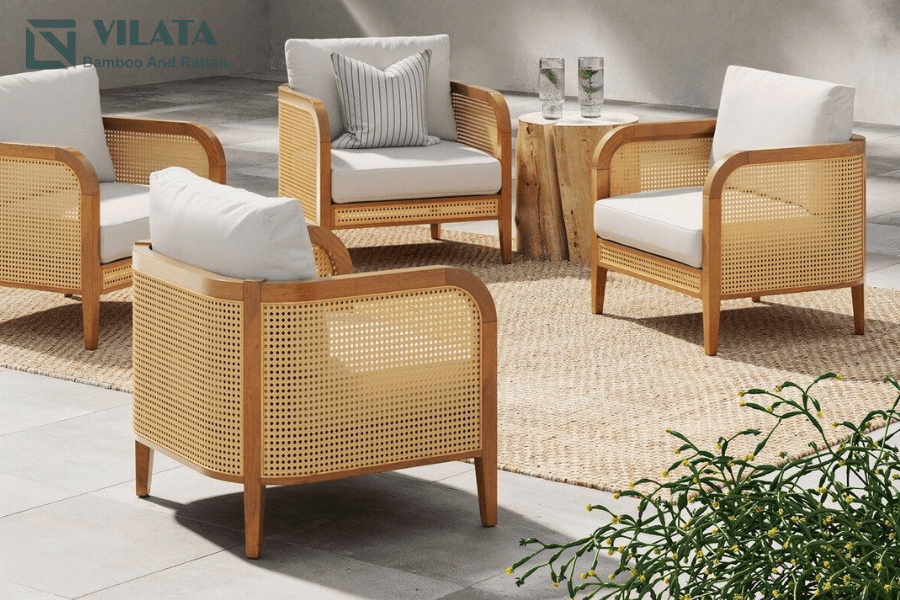 Mây tre đan phù hợp với phong cách thô mộc, thiên nhiên