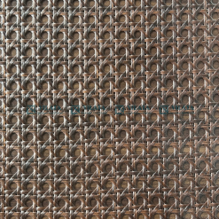 Mây đan nhựa Acrylic Mắt Cáo Nâu Đậm | PA318